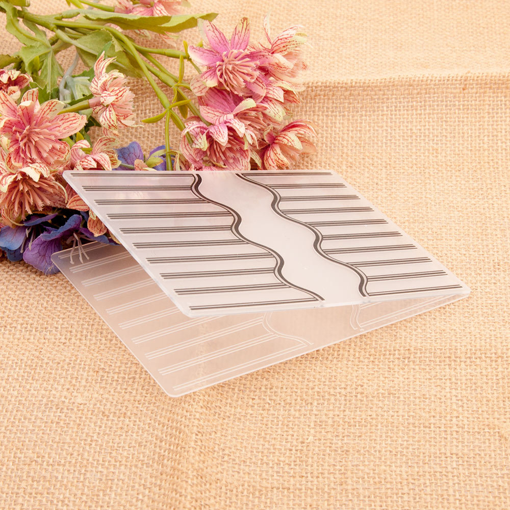 DIY plastic concave-convex embossing template concave-convex plate embossing molded flower print clip EM276