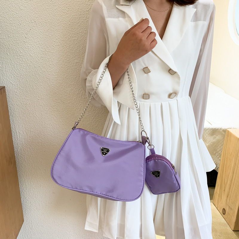 2023 New Simple Small Satchel Women's Underarm Bag Solid Color Shoulder Bag Casual Bag Crossbody Women's Bag Mother Bag