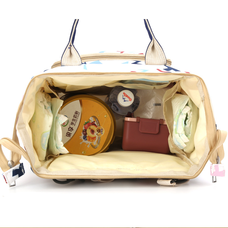 Factory direct new mommy bag backpack women's large capacity out of mother and baby bag hot mom with baby Oxford cloth backpack