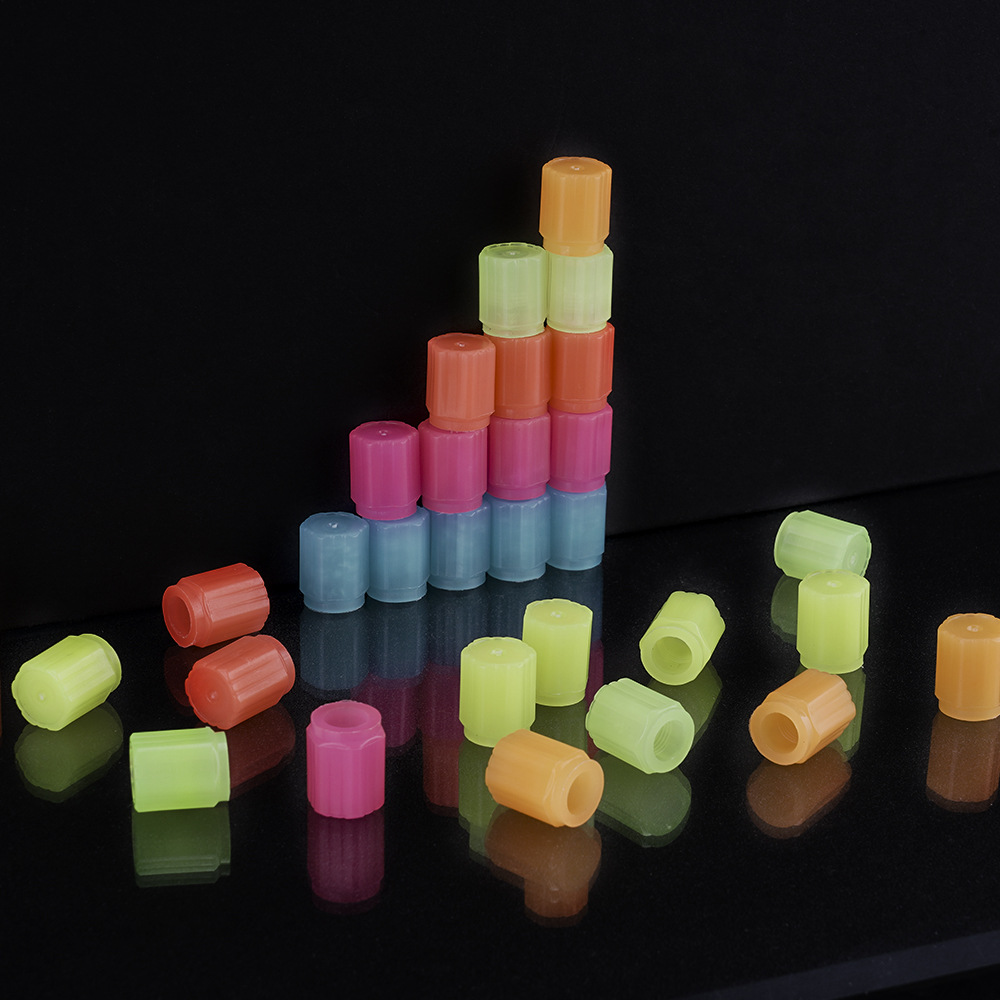 Luminous valve valve green powder blue yellow red car tire valve cap motorcycle valve core luminous nozzle