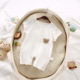 Newborn Gauze Short-sleeved Shorts Climbing Wear Single-breasted Pure Cotton Boneless Summer Harcoats for Boys and Girls Beige Cubs