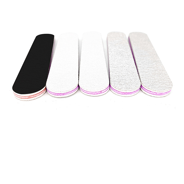 Mini red heart Black nail rub gray polishing strip pure white nail file black sand strip double-sided file gift 9cm