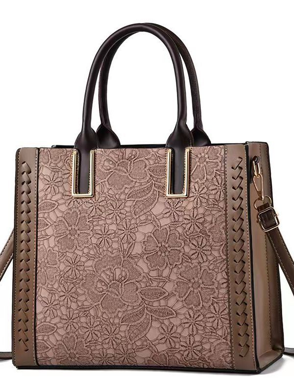 Elegant shoulder bag soft year mom messenger bag [foreign trade Women's bag] Middle-aged versatile simple all-match lightweight wear-resistant