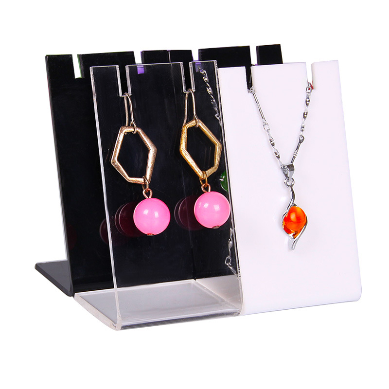 Acrylic display stand earrings display Jewelry earrings bracelet anklet display stand L-shaped display stand counter display stand