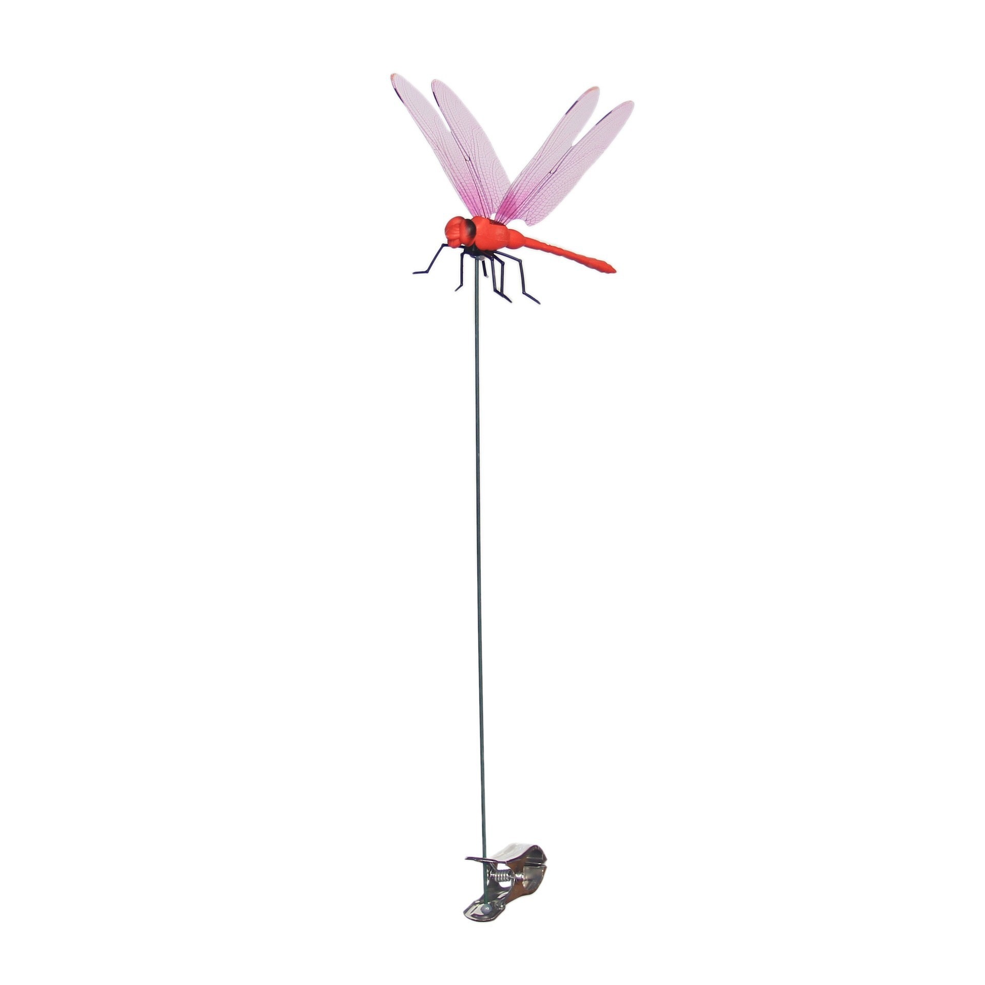 Cross-border Pole Clip Dragonfly Butterfly Gardening Decoration Simulated Dragonfly Home Decoration Wall Sticker Background Gardening Decoration