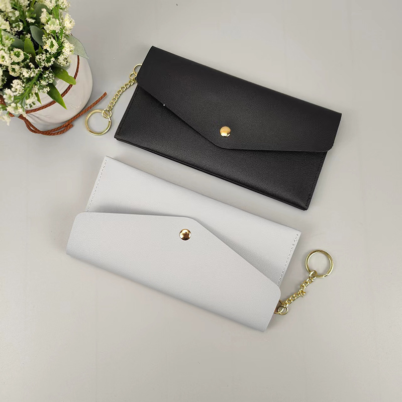 New Portable Women's Long Wallet Women's Hand Wallet Multi-Card Snaps Fashion Mobile Phone Bag Solid Color All-Match_voghion.com