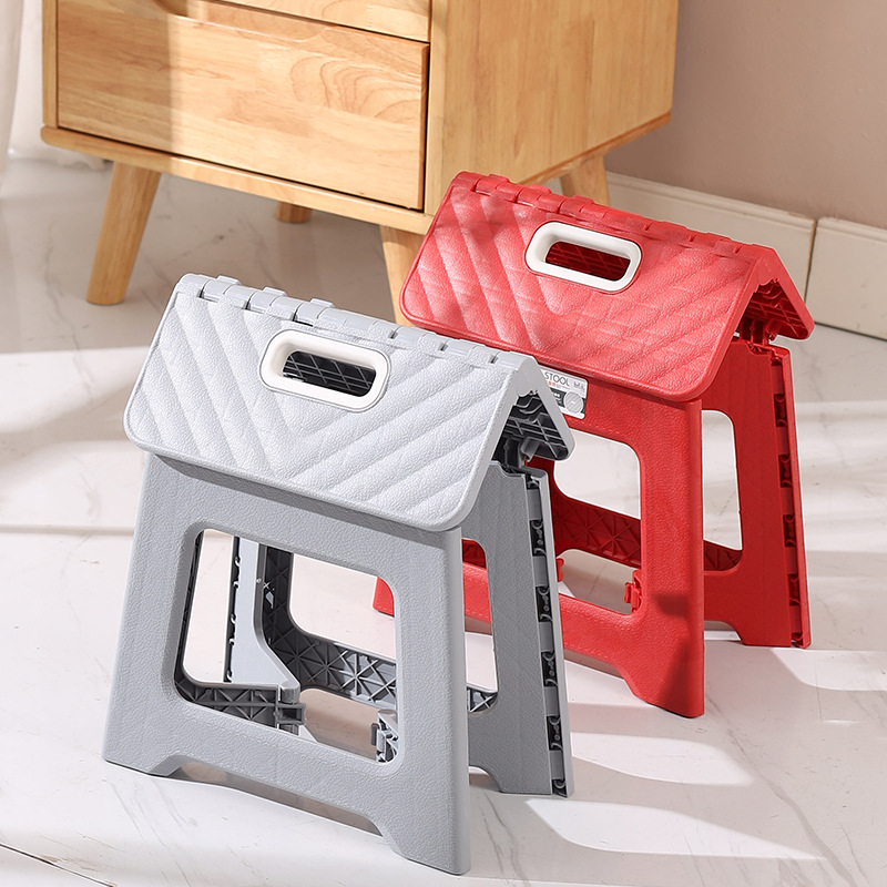 [Internet celebrity home] Folding stool portable fishing chair thickened plastic folding kindergarten small bench home