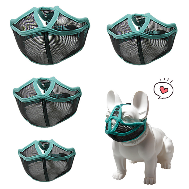 New short mouth dog set anti-barking bite anti-eating mouth set breathable Bulldog applicable spot manufacturers direct supply