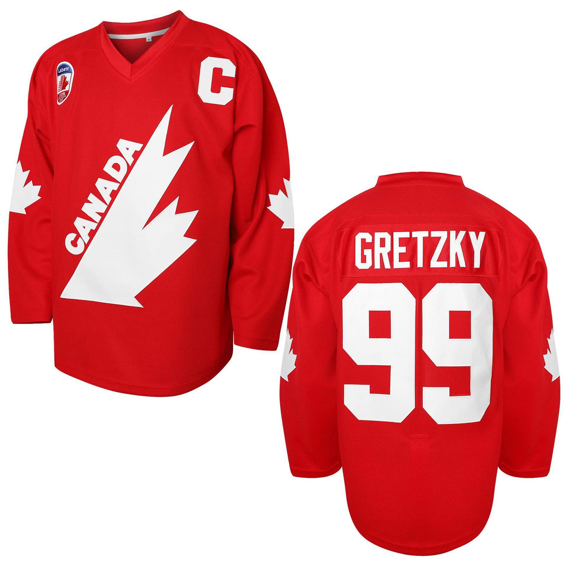Gretzky hockey jersey size 99 red Maple Leaf Hockey suit plus size outdoor performance costume vintage ball suit