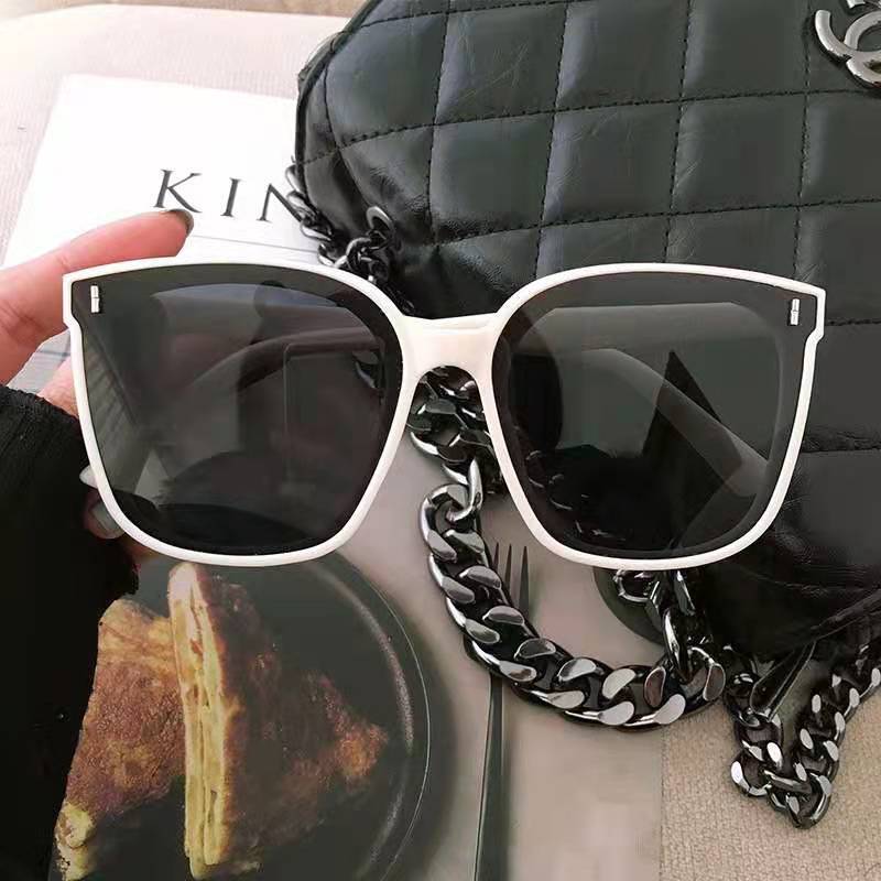 Women's sunglasses HD 2024 new women's fashion sun protection slimming women's frame glasses finished men's sunglasses
