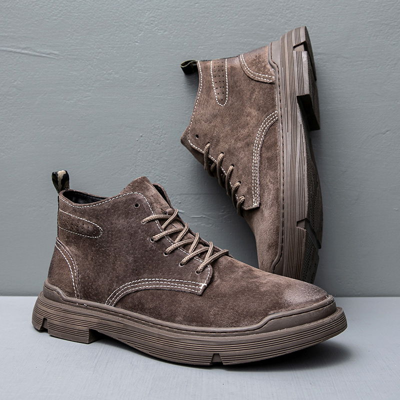 BUFFNY2023 spring new high-top height increasing workwear British street casual style trendy Martin boots men 936