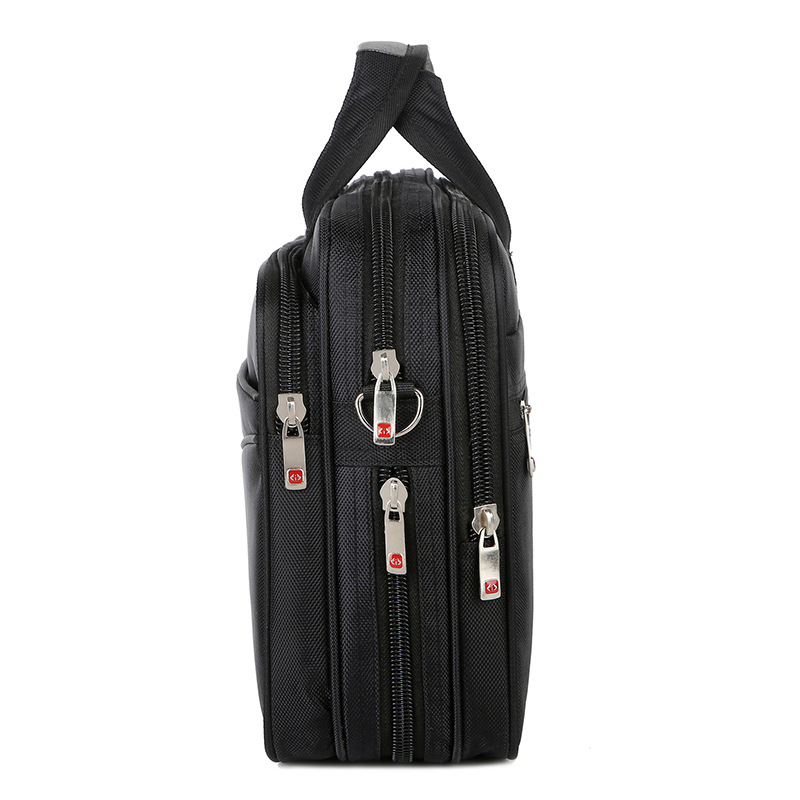 One-shoulder handbag business computer bag expansion notebook bag large capacity multi-compartment briefcase 14 inch 15 inch bag