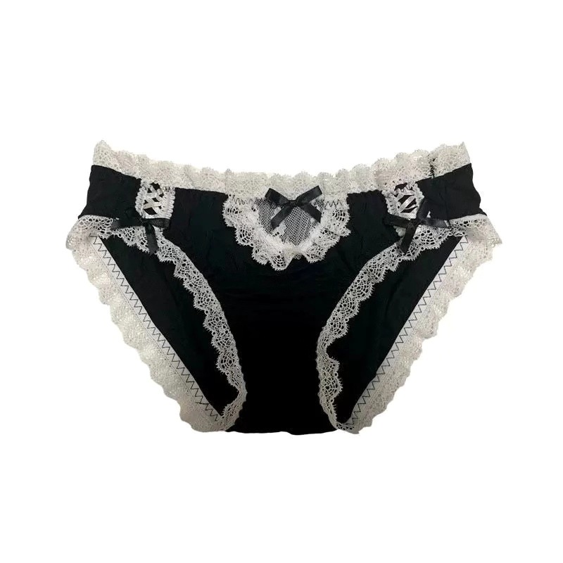 Stealing Lolita Modal cotton underwear girl style maid style sexy soft low waist briefs for women