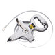 Factory wholesale stainless steel metal portable rack ground ruler site stainless steel tape measure hand rack ruler tape measure spot