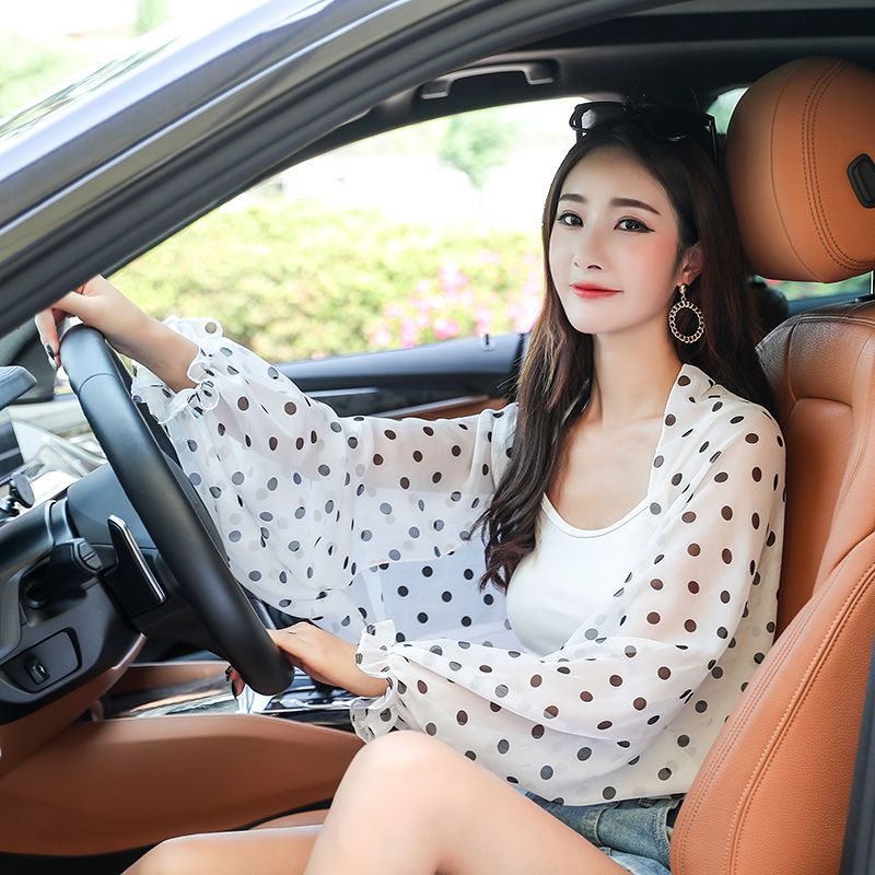 Summer chiffon sunscreen shawl cashew printed sunscreen sleeves long sleeve thin outer small shawl scarf women's wholesale