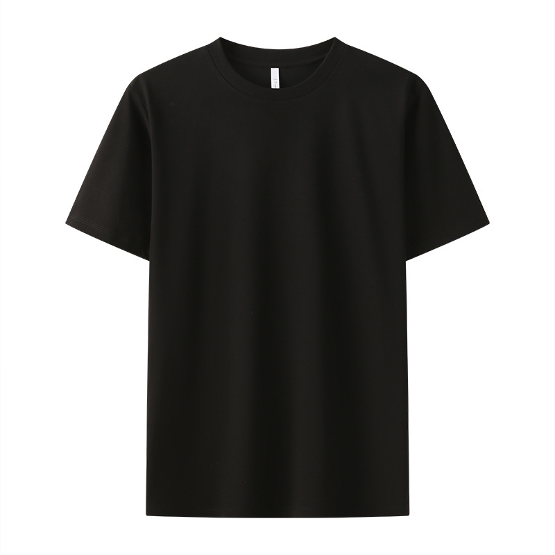 Cool Ice Silk Cotton T-shirt Men's Summer Cooling Breathable Round Neck Short-sleeved Teenage Casual Unisex T-shirt