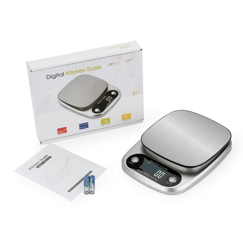 New household kitchen scale electronic scale 0.1g food gift stainless steel precision electronic balance platform scale 1G scale
