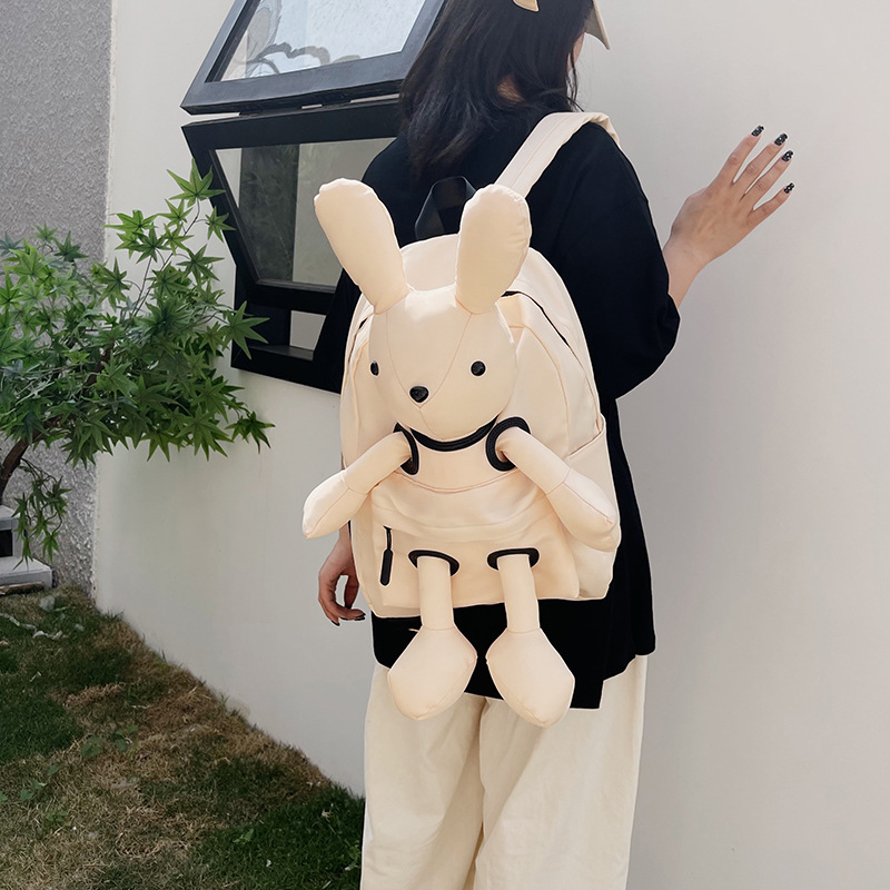 ins cross-border doll cute doll backpack new Korean style casual backpack Grade 1-6 primary school student schoolbag female