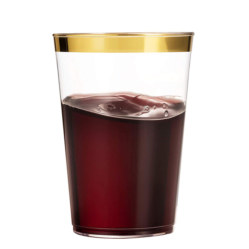 16オンス金色使い捨てコッププラスチックジュースカップパーティーカップ金色食器カップメーカー直営|undefined