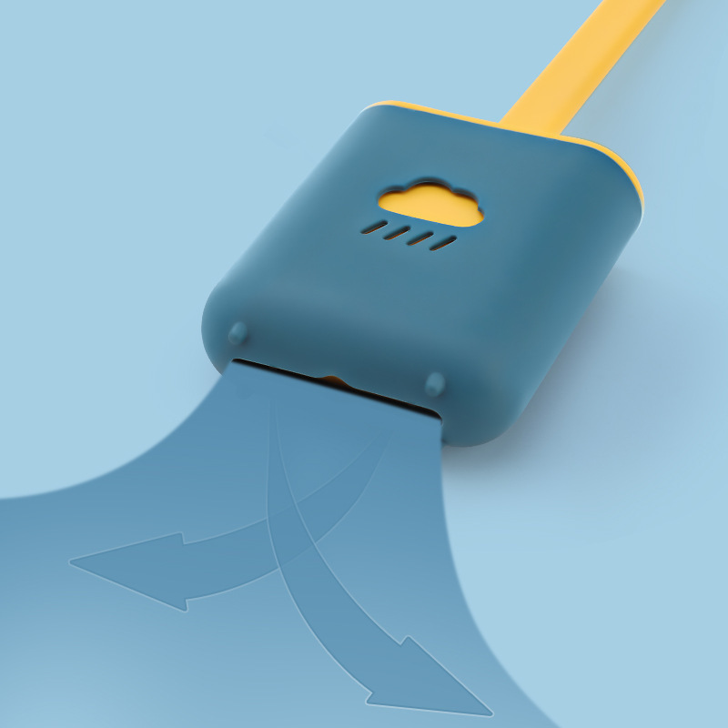 Toilet Wall-mounted Cloud Toilet Brush Decontamination Silicone Toilet Brush No Dead Angle Toilet Soft Rubber Brush