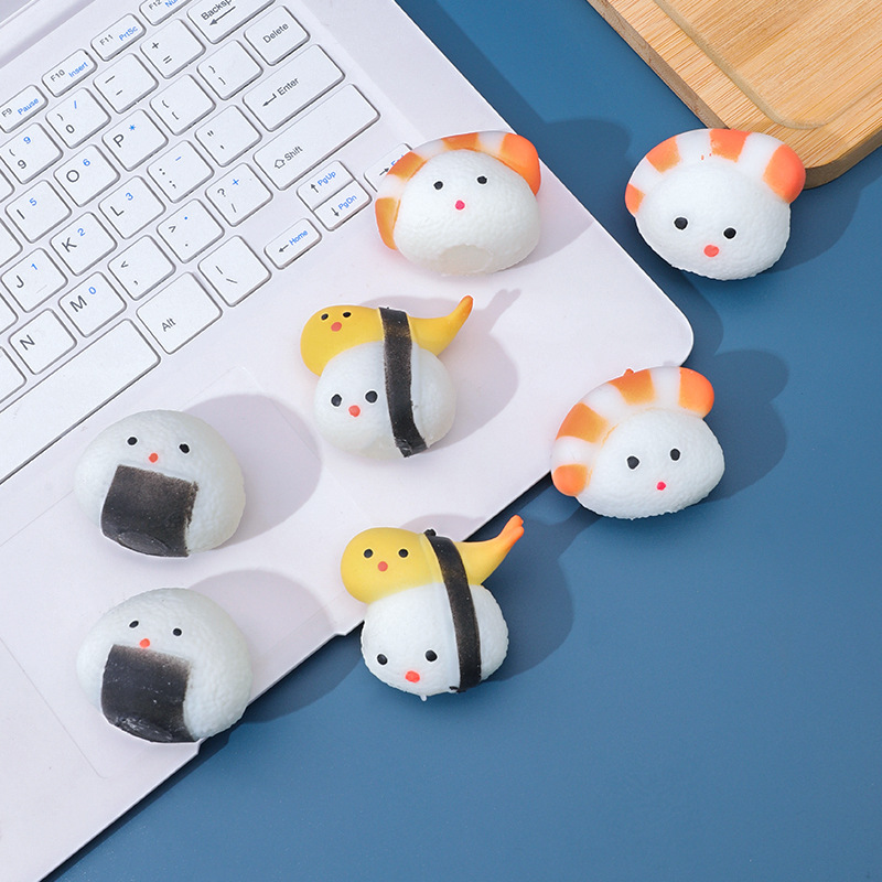 Creative Modeling Sushi Pinch Music Decompression Decompression Shake Tone Fake Spicy Internet Celebrant Simulation Dim Sum Toy Soft Pinch Music