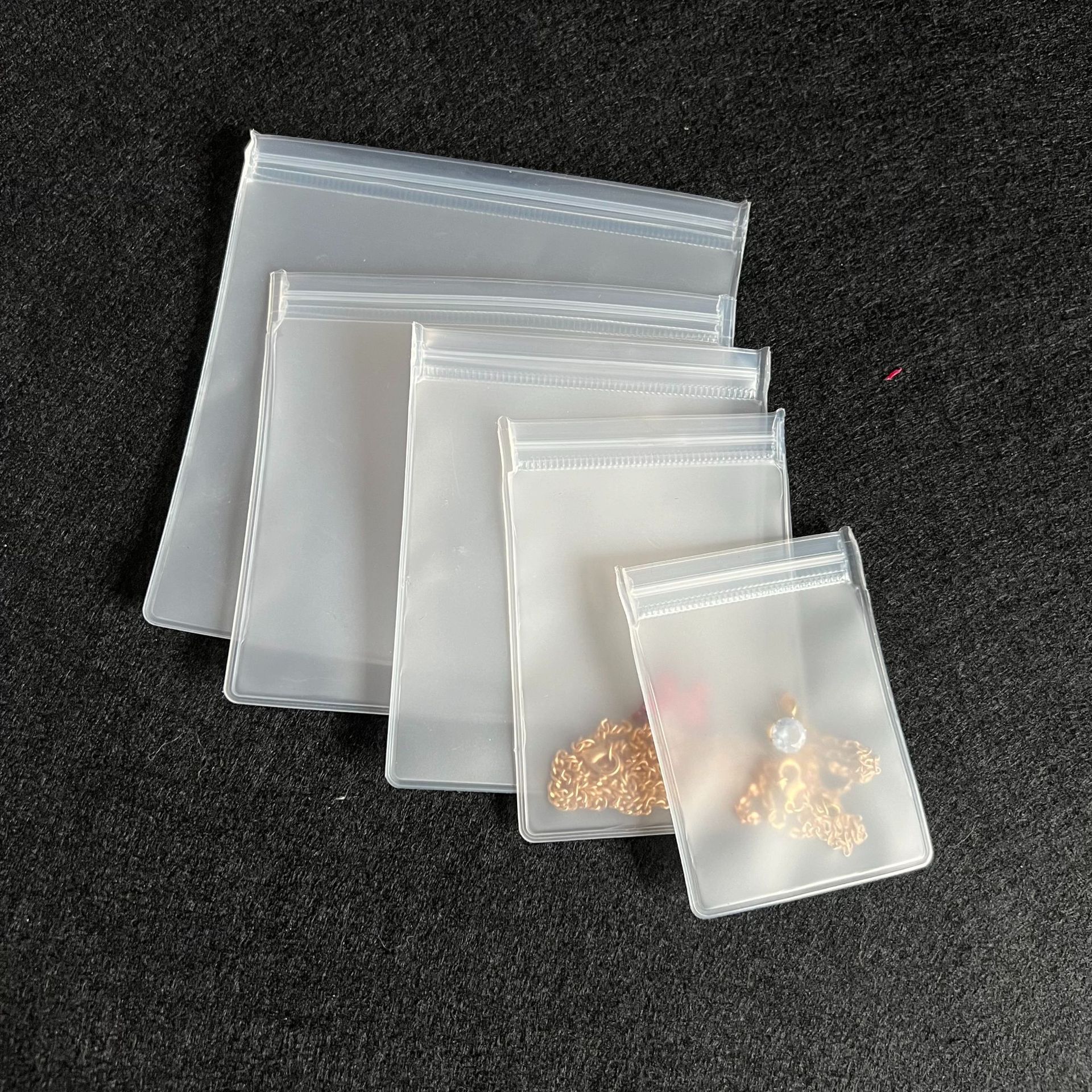 EVA Frosted Sealed Bag Dust-proof Moisture-proof Anti-oxidation Handstring Buddha Beads Cultural Play Storage Bag eva Plastic Self-sealing Bag