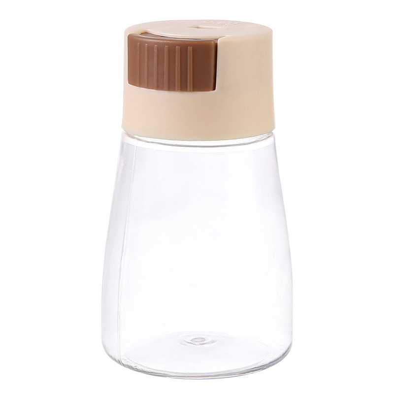 Quantitative control salt bottle seasoning box household kitchen seasoning jar salt jar full set seasoning bottle press seasoning jar