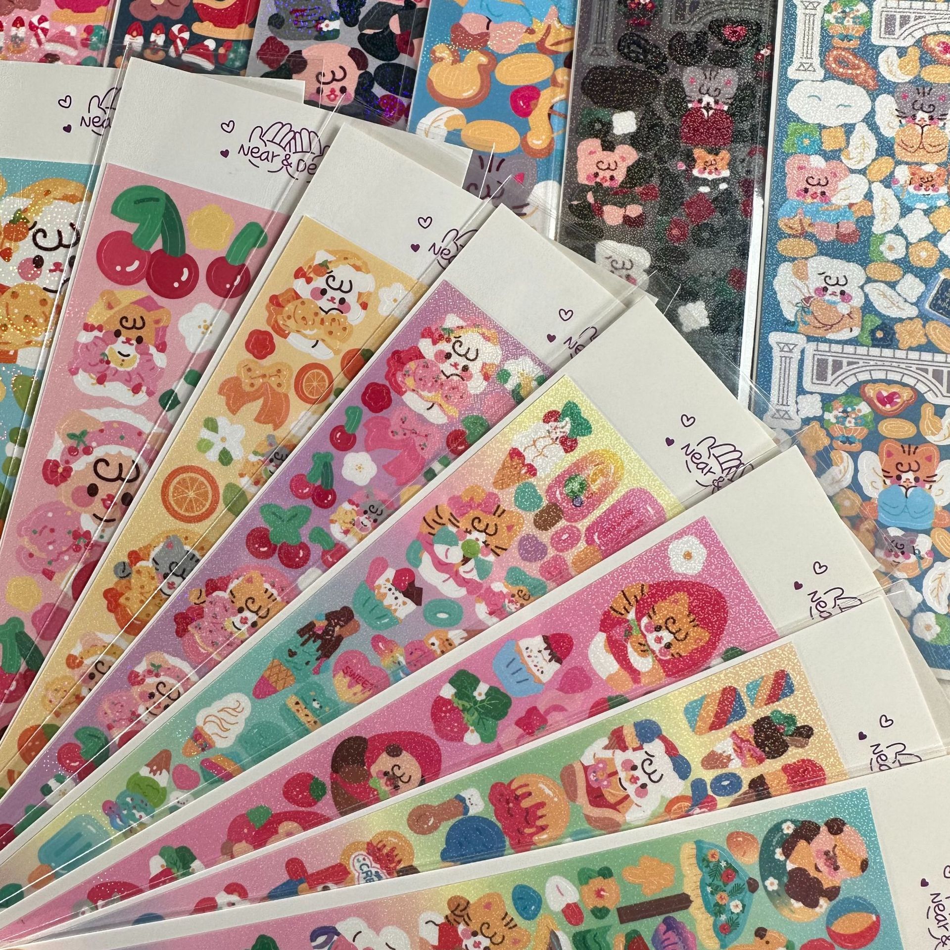 Korean-style cartoon animal Goka sticker Instagram journal Goka plate Goka sticker essential cute small roll sticker DIY decoration