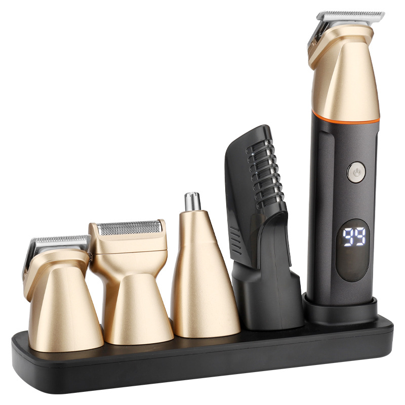Russia OZON Hot Sale Hair Clipper suit Men's 5 in 1 Shaving Electric Hair Cutter Nose Hair Body Washing