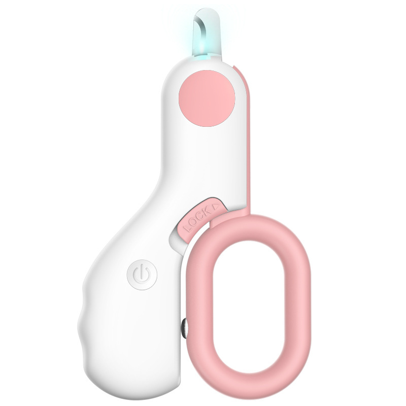 Cross-border new mini pet nail clippers cat dog nail clippers LED Photo blood line pet nail clippers