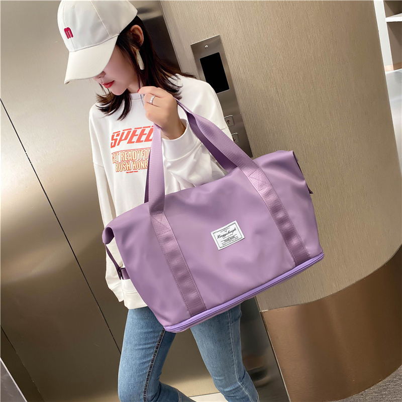 Wholesale short-distance travel bag wet and dry separation fitness bag large capacity yoga bag folding portable shoulder bag