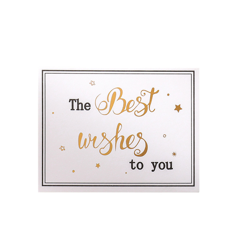 New Christmas Birthday Greeting Card Bronzing New Year Greeting Card 2021 Enterprise Employee Birthday Wholesale logo