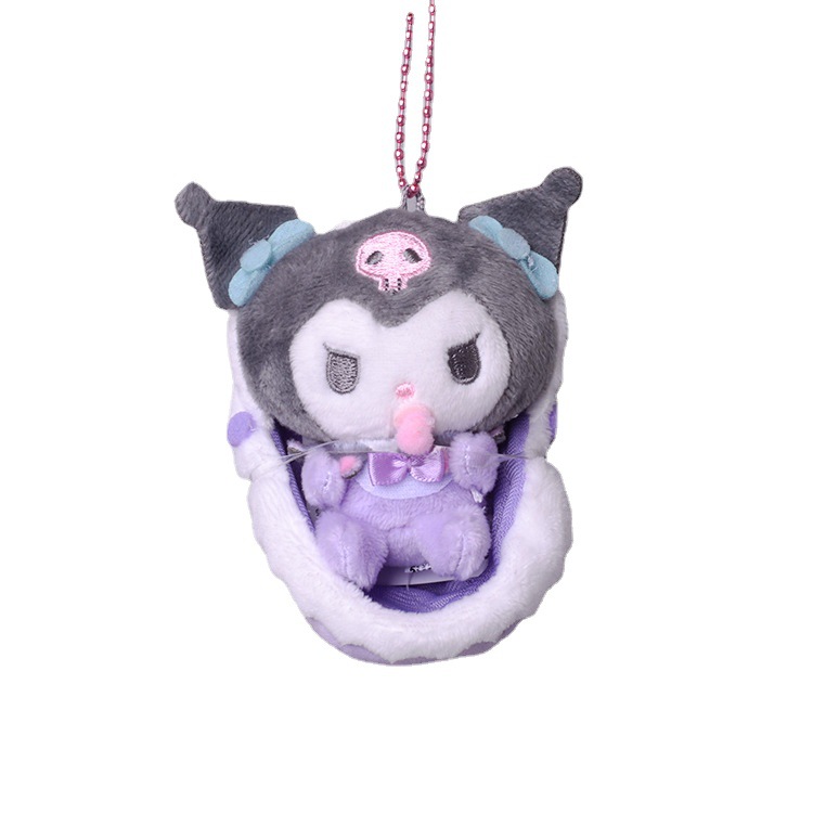 Cartoon Cute Kroomie Melody Gui Dog Ugly Fish Hanton Pacifier Baby Cradle Plush Doll Hanging Ornaments