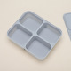 Blue and gray four-grid