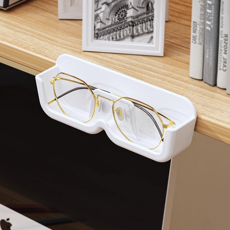 Glasses storage box wall-mounted punch-free decorative myopia Sun wall display high-grade sunglasses storage rack