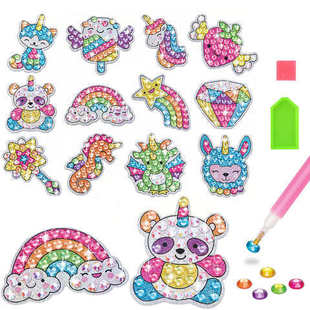 2022 BIG GEM Amazon New Product Random Sticker BIG Diamond Children's Dream Diamond Painting Children's Sticker