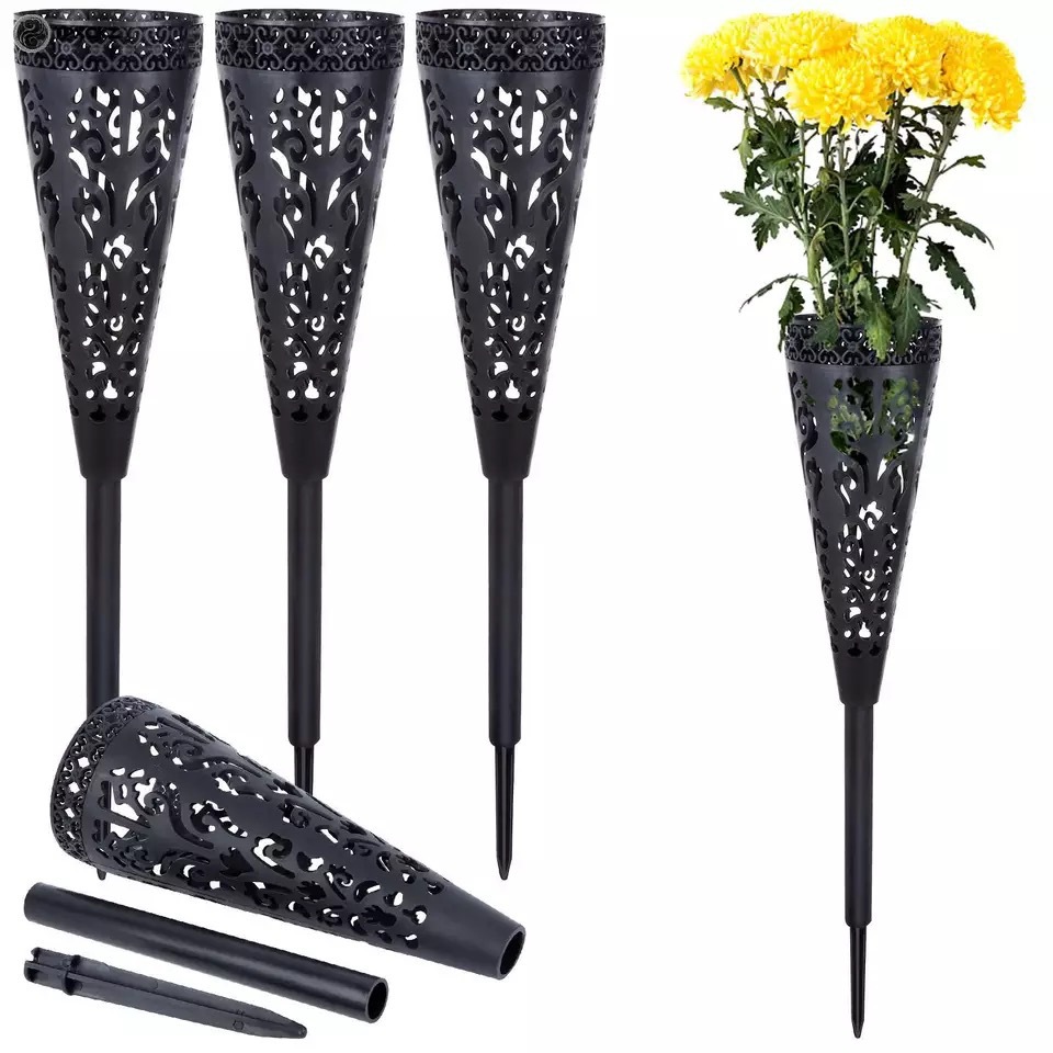 Amazon garden flower basket cone flower basket hollow garden basket flower arrangement basket cemetery ground flower basket