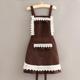 Heavy industry lace strap princess dress pure coffee (water repellent)