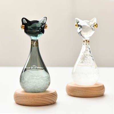 Creative Simple Weather Forecast Bottle Egyptian Cat Storm Bottle Birthday Gift Valentine's Day Creative Gift Wedding Gift Box