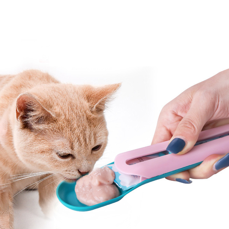 Cat Strip Feeder Feeding Spoon Squeeze Cat Strip Artifact Squeeze Cat Strip Special Spoon Pet Cat Supplies