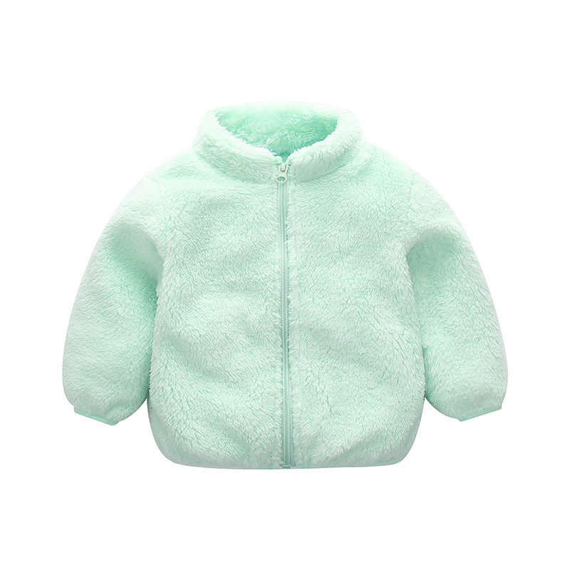 Autumn and winter new children's lamb plush coat small and medium-sized boys and girls baby jacket warm wear clothes foreign trade