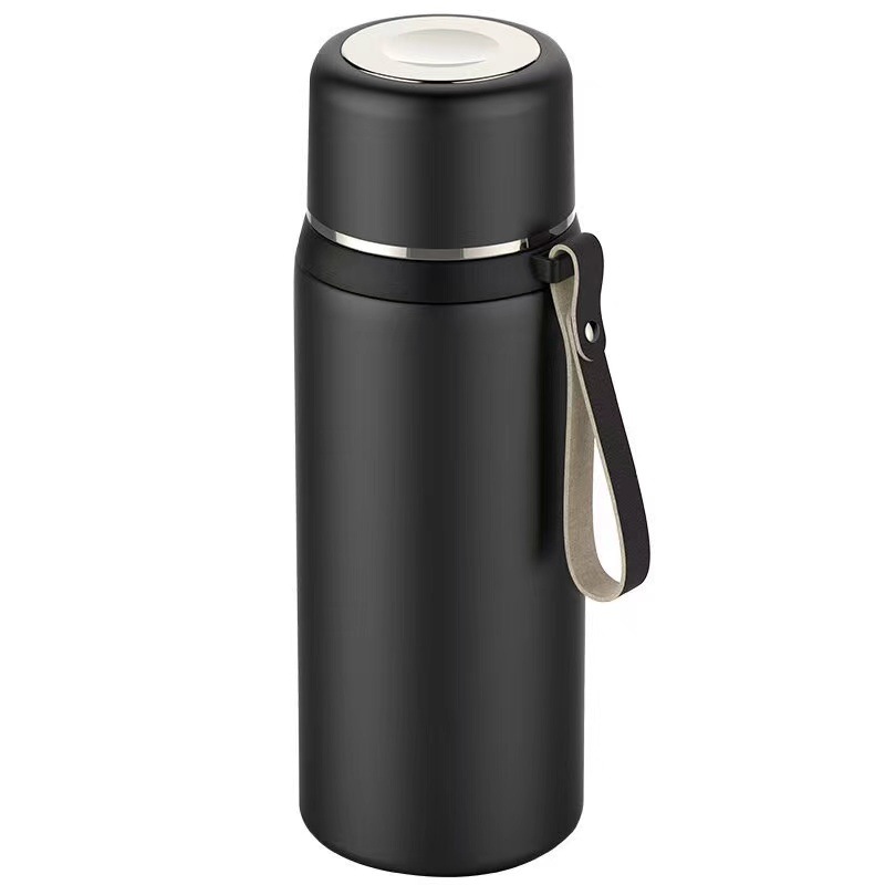 Thermos Cup Large Capacity Men's and Women's Tea Water Separation Bubble Cup 304 Stainless Steel Double Lid Outdoor Portable Cup Wholesale