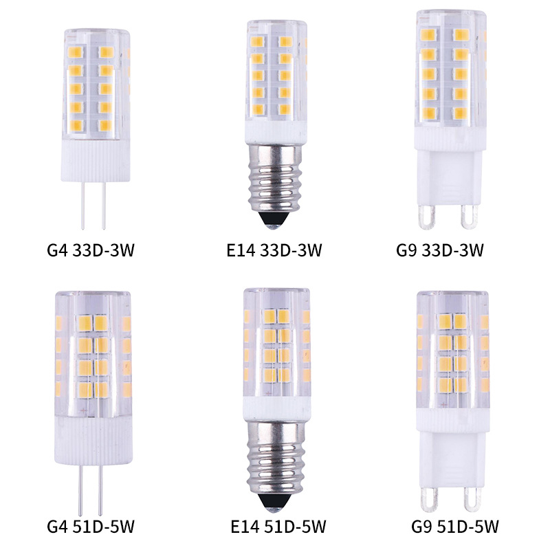 G4G9led lamp bead corn lamp wholesale highlight energy saving pin chandelier lamp bead E14 screw chandelier lamp bulb