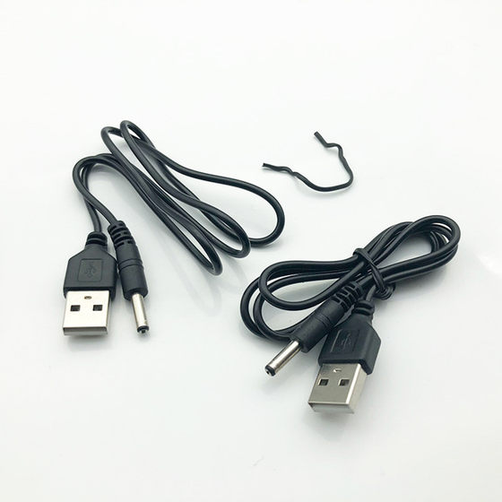 USB to DC3.5 * 1.35 charging line two-core power cord round hole mobile phone microphone audio line data line