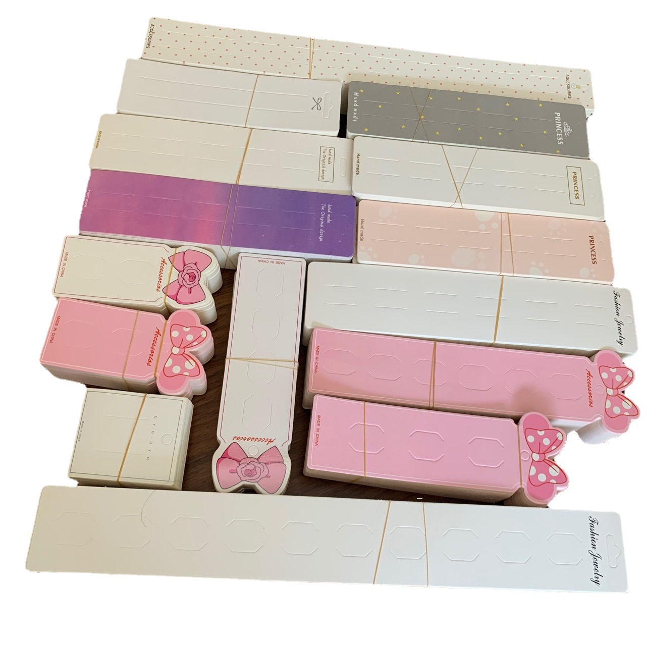 100 Lenched Cardboard Children's Hair Clip Long Set Tag Card Backboard Five Card Six Card Ten Card Clip Card