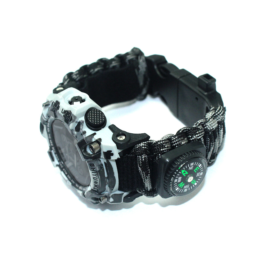 Amazon Cross-border Mountaineering Watch Men's Outdoor Sports Compass Watch Thermometer Multifunctional Tactical Watch