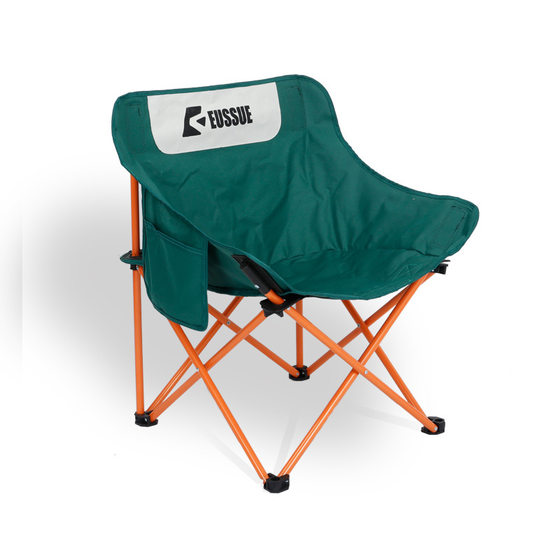 Outdoor Portable Folding Chair Camping Picnic Folding Chair Outdoor Egg Roll Table Set High Back Moon Chair Lounge Chair