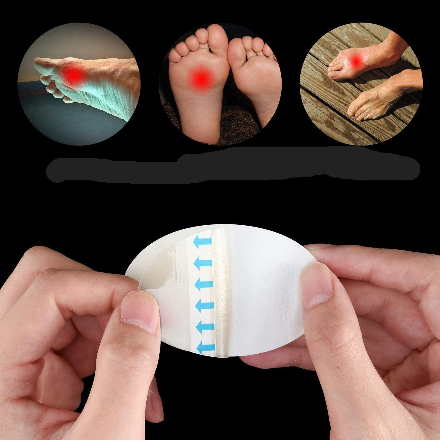 Hydrocolloid heel sticker blister foot sticker heel sticker Band-Aid anti-abrasion foot blister abrasion protection foot care dressing