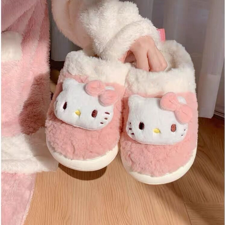Girl's heart popular Yugui dog cotton slippers ins autumn and winter cotton slippers female niche student dormitory cute non-slip cotton slippers