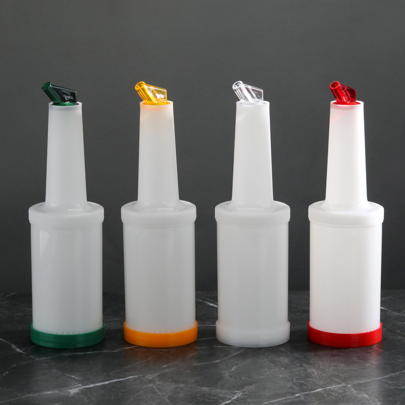 Plastic Pot Bar Large Capacity Juice Bottle Juice Pot Large Capacity Cold Water Bottle Sauce Juice Pot Bar Hotel Color
